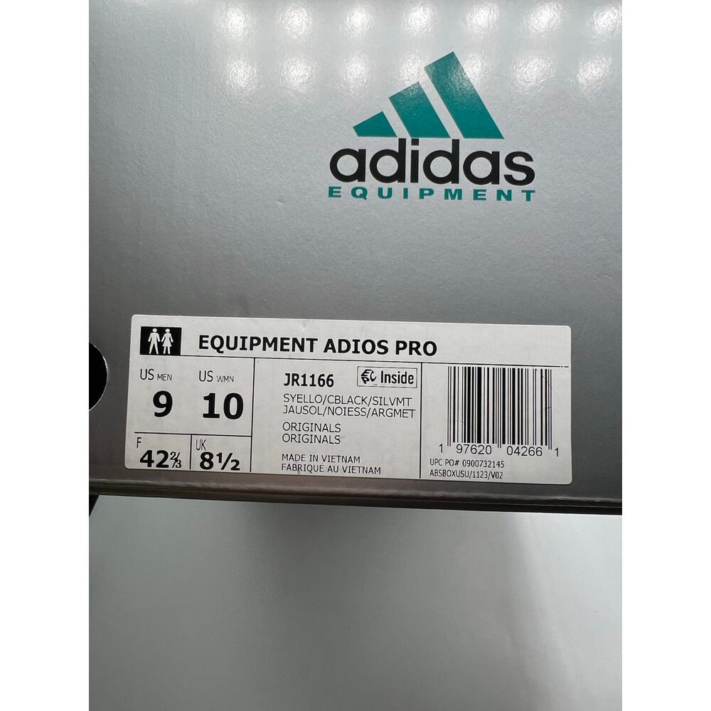 Adidas Equipment Adios pro “Solar Yellow Core Black” size 9 men’s - Picture 8 of 8